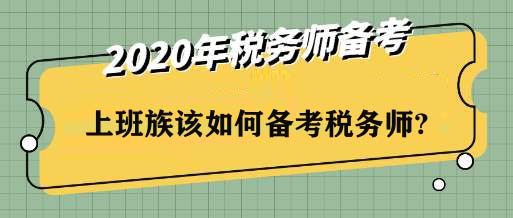 上班族该如何备考税务师?