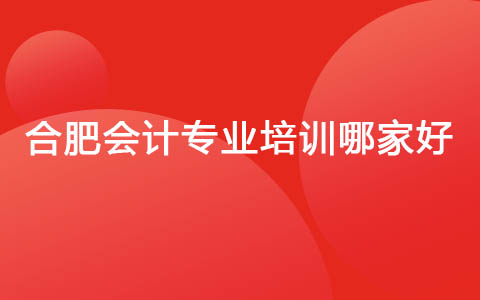 合肥会计专业培训哪家好